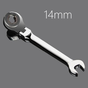 Planet Gates 14mm Activity Fixed Or Active Dual-Use Fast Plum Opening Ratchet Spanners Pipe Wrench 72 Tooth Chrome Vanadium Alloy Steel Car Repair Tools