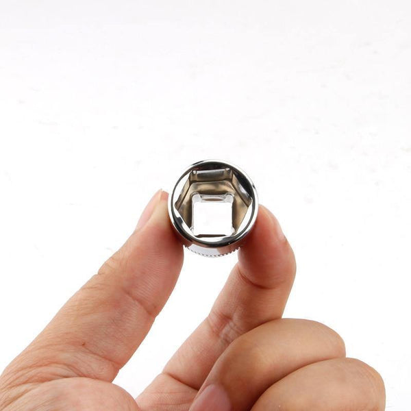 Planet Gates 14Pcs 3/8" Drive Socke Set 6 7 8 9 10 11 12 13 14 15 16 17 18 19mm Socket Wrench Set 6 Point Socket Bit Adapter Car Repair Tools