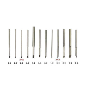 Planet Gates 14Pcs Professional Steel Chisel Set Miniature Carving Knife Artist Woodworker Hand Tools Handmade DIY Hobby