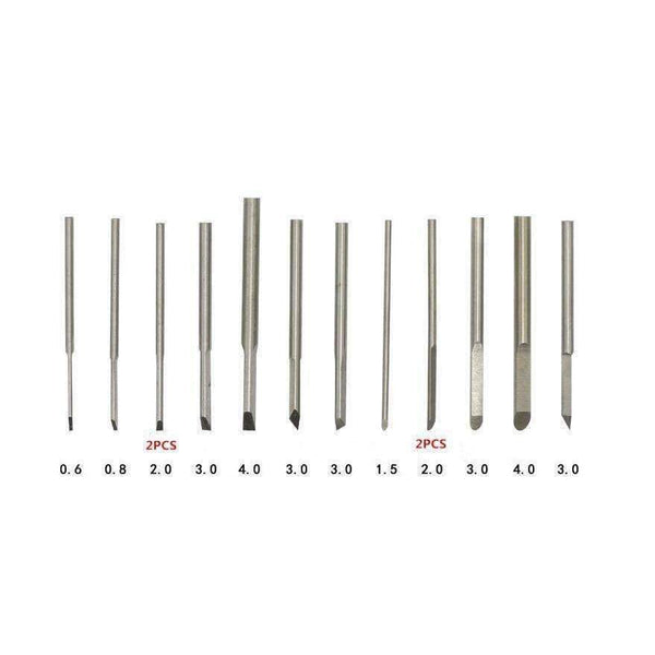 Planet Gates 14Pcs Professional Steel Chisel Set Miniature Carving Knife Artist Woodworker Hand Tools Handmade DIY Hobby