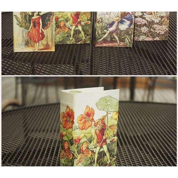 Planet Gates 14x9x4cm / A Small Wooden Book Boxes Pretty Girl Floral Printed Storage Box Jewelry Sundries Holder Home Organization 14x9x4.5cm