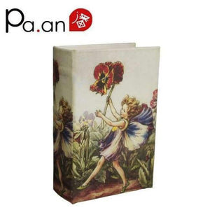 Planet Gates 14x9x4cm / D Small Wooden Book Boxes Pretty Girl Floral Printed Storage Box Jewelry Sundries Holder Home Organization 14x9x4.5cm