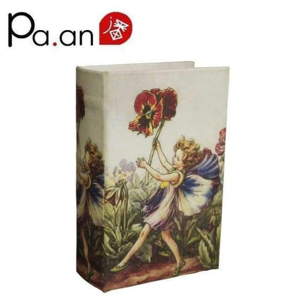 Planet Gates 14x9x4cm / D Small Wooden Book Boxes Pretty Girl Floral Printed Storage Box Jewelry Sundries Holder Home Organization 14x9x4.5cm