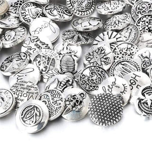Planet Gates 15 10pcs/lot 18mm Snap Jewelry Mix Many Styles 18mm Metal Snap buttons Gold Rose Gold Buttons Rhinestone Snaps Jewelry