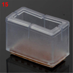 10PCs/set Transparent Non-Slip Silicone Mat Table Desk Chairs Gloves Foot Protection Pad Sleeve Furniture Accessories