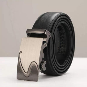 Leather Belt Business Trouser Strap Pant Ceinture  Cow Skin Automatic Buckle Cowhide Men Belts