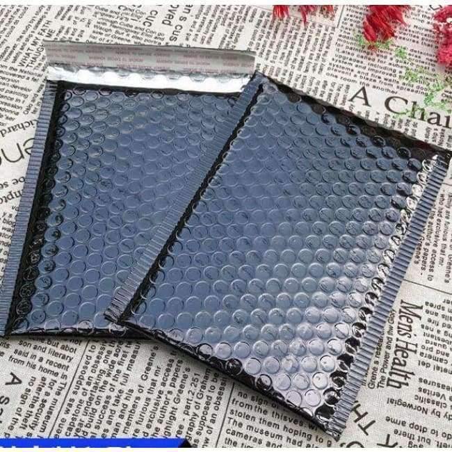 Planet Gates 15*13cm black plastic Bubble Envelopes Bags Mailers Padded Shipping Envelope With Bubble Mailing Bag Business Supplies