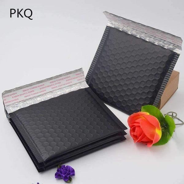 Planet Gates 15*13cm black plastic Bubble Envelopes Bags Mailers Padded Shipping Envelope With Bubble Mailing Bag Business Supplies