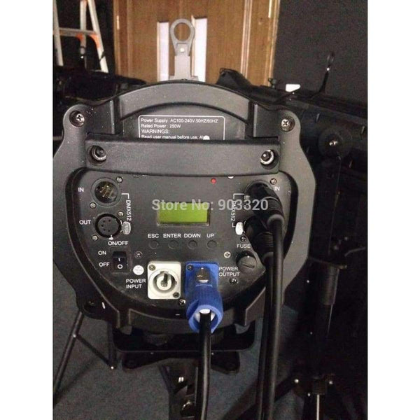 Planet Gates 15-28 Degree 200W COB White Long Zooming &Imaging LED Profile Spot With Dimmer&Strobe TV Studio Light Ellipsoidal Light 110-240V