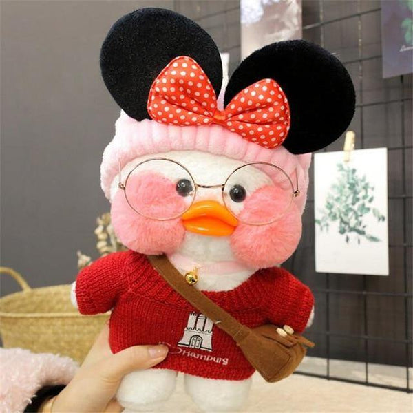 30cm Cartoon Cute LaLafanfan Cafe Duck Plush Toys Stuffed Soft Lovely Dolls Animal Pillow For Kids Children Girls Birthday Gifts