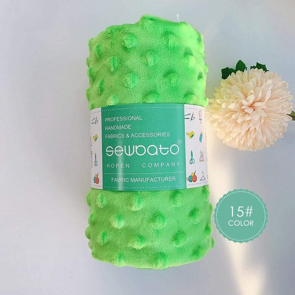 Planet Gates 15 / 70x100cm 70x100cm Minky Fabric For Sewing 30 Colors Super Soft Minky Dot Plush Fabric Eco-Friendly Polyester Handwork Fabric