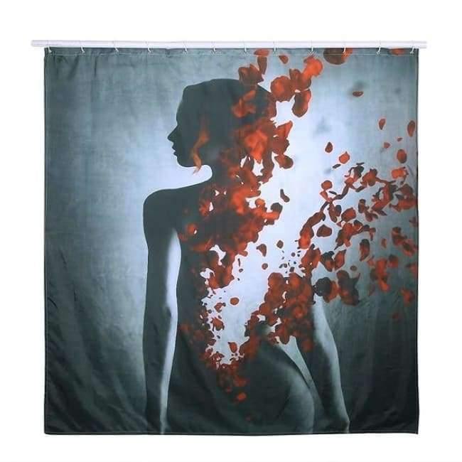 Planet Gates 03 Bathroom Products 180*180CM 3D Shower Curtains Flower Printed Waterproof Polyester Bathroom Curtains Home Bath Screens