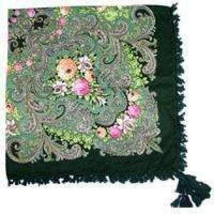 Planet Gates 15 dark green Fashion woman Scarf square scarves short tassel floral printed Women Wraps Winter lady shawls free shipping-03