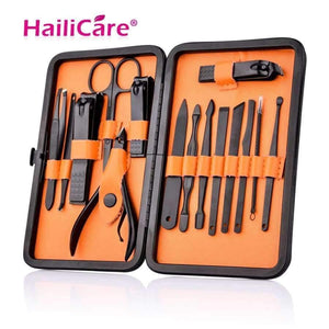 Planet Gates 15 in 1 Nail Clipper Kit With Case Nail Care Set Pedicure Cutters Scissor Tweezer Knife Professional Manicure Set Tools