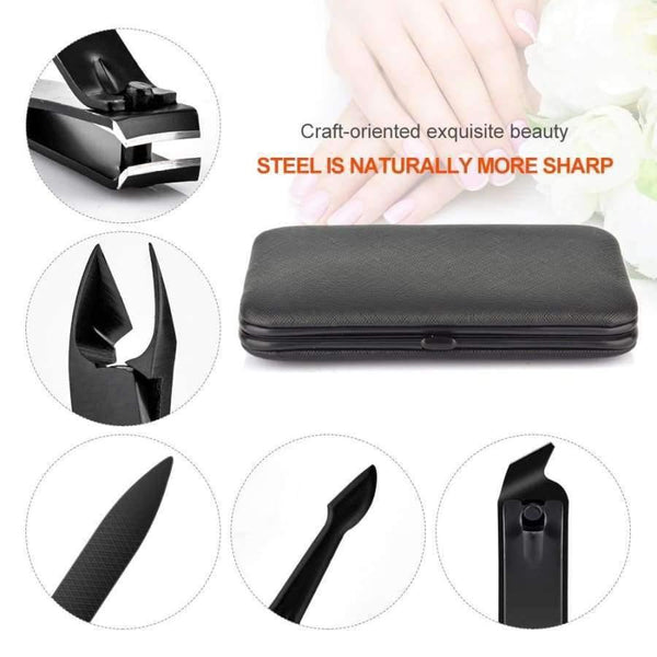 Planet Gates 15 in 1 Nail Clipper Kit With Case Nail Care Set Pedicure Cutters Scissor Tweezer Knife Professional Manicure Set Tools