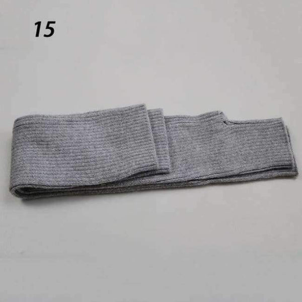 Planet Gates 15-Light Grey / 60cm Sparsil Women Winter Long Cashmere Gloves Solid Knitted Mittens Soft Warm Arm Guantes Female Autumn Opera 60cm Lady Glove
