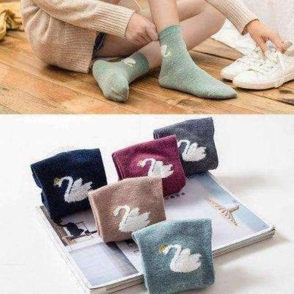 Planet Gates 15 / One Size 5pairs Winter Autumn Women Cotton cartoon Socks Female girl Cute warm funny Sock pattern calcetines gifts dropshipping