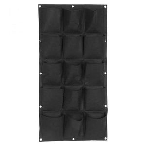 Planet Gates 15 Pockets Vegetable Plant Wall Hanging Garden Vertical Gardening 7/12/15/18 Pockets Black Felt Fabric Grow Bag Pots Garden Supplies