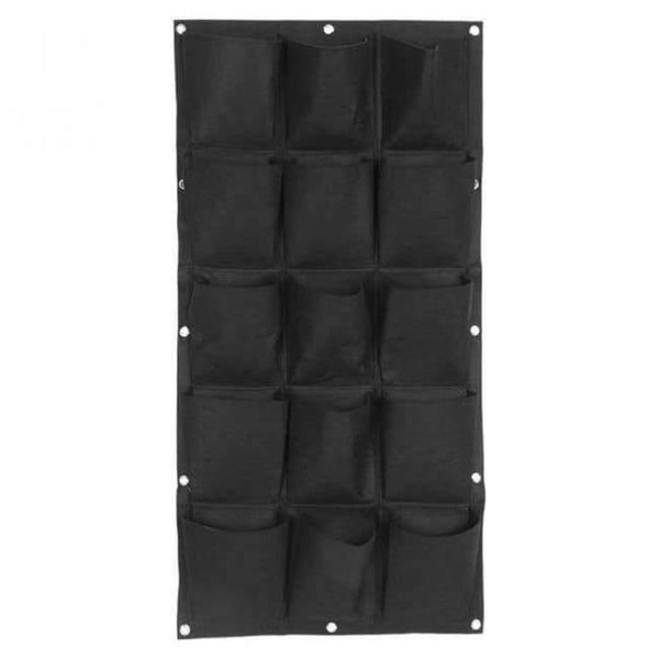 Planet Gates 15 Pockets Vegetable Plant Wall Hanging Garden Vertical Gardening 7/12/15/18 Pockets Black Felt Fabric Grow Bag Pots Garden Supplies