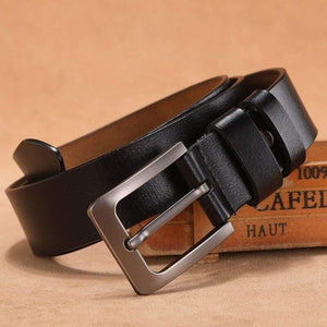 150 170cm Genuine Leather Men's Leisure Belt Retro Pin Buckle Good Quality Large Size Male Belts Luxury Designer Belt Mens Gifts