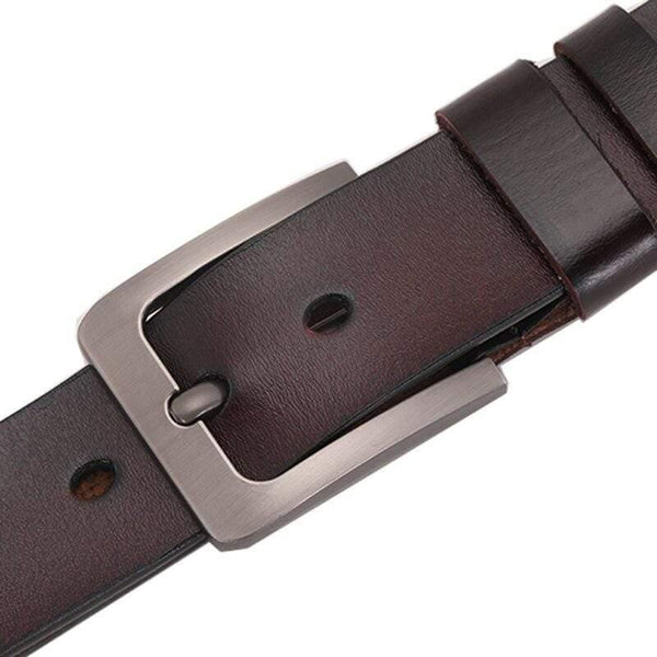 150 170cm Genuine Leather Men's Leisure Belt Retro Pin Buckle Good Quality Large Size Male Belts Luxury Designer Belt Mens Gifts