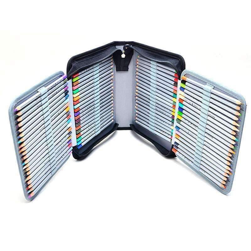 Planet Gates 150 Holes Multi-function Portable Pen Bag Writing Supplies Storage Box Large Capacity Sketch Drawing Pencil Case Stationery