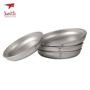 Planet Gates 150ml Camping Titanium Dishes 150ml-450ml Saucer Outdoor Tableware Camping Plates Cutlery Ti5362/Ti5368