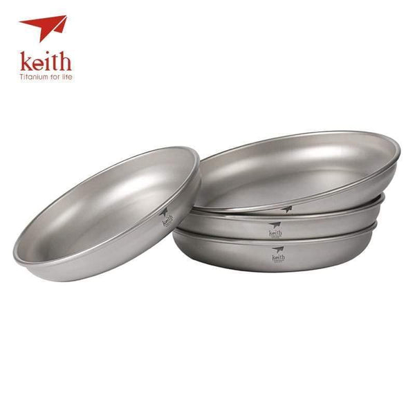 Planet Gates 150ml Camping Titanium Dishes 150ml-450ml Saucer Outdoor Tableware Camping Plates Cutlery Ti5362/Ti5368