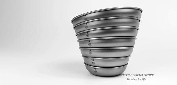 Planet Gates 150ml Camping Titanium Dishes 150ml-450ml Saucer Outdoor Tableware Camping Plates Cutlery Ti5362/Ti5368