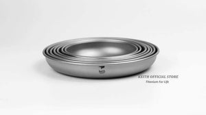 Planet Gates 150ml Camping Titanium Dishes 150ml-450ml Saucer Outdoor Tableware Camping Plates Cutlery Ti5362/Ti5368