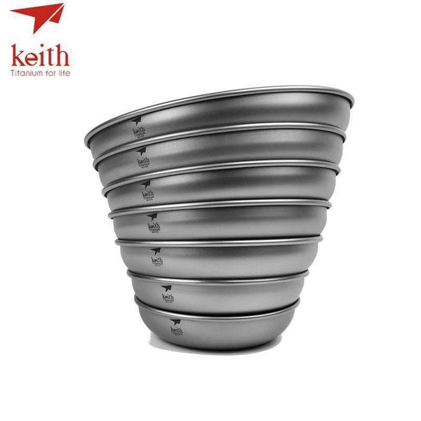 Planet Gates 150ml Camping Titanium Dishes 150ml-450ml Saucer Outdoor Tableware Camping Plates Cutlery Ti5362/Ti5368