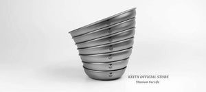 Planet Gates 150ml Camping Titanium Dishes 150ml-450ml Saucer Outdoor Tableware Camping Plates Cutlery Ti5362/Ti5368