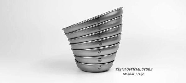 Planet Gates 150ml Camping Titanium Dishes 150ml-450ml Saucer Outdoor Tableware Camping Plates Cutlery Ti5362/Ti5368