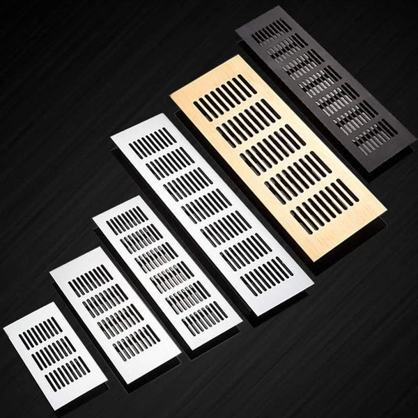 150mm 200mm 250mm 300mm rectangular aluminum alloy ventilation grille cover wardrobe Shoe cabinet wall hole ventilation grille