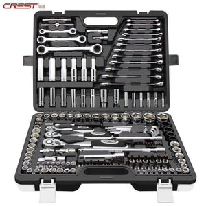 Planet Gates 150pcs Tool Set Hand Tools for Car Tire hub Repair Ratchet Spanner Wrench  Socket Set Professional Car Repair Tool Kits