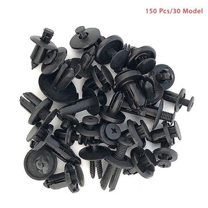 Planet Gates 150PCS Universal Mixed Car Bumper Leaf Plate Fender Trunk Screw Rivets Set For All Auto Plastic Fastener Clips DY336