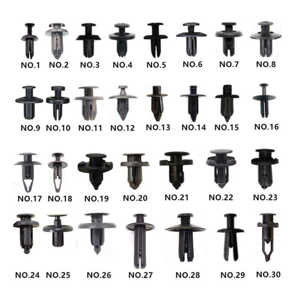 Planet Gates 150PCS Universal Mixed Car Bumper Leaf Plate Fender Trunk Screw Rivets Set For All Auto Plastic Fastener Clips DY336