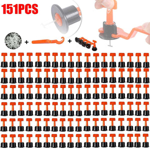 Planet Gates 151Pcs Level Wedges Tile Spacers For Flooring Wall Tile Spacer Carrelage Tile Leveling System Leveler Locator Spacers Plier