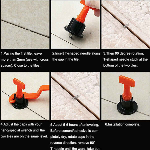 Planet Gates 151Pcs Level Wedges Tile Spacers For Flooring Wall Tile Spacer Carrelage Tile Leveling System Leveler Locator Spacers Plier