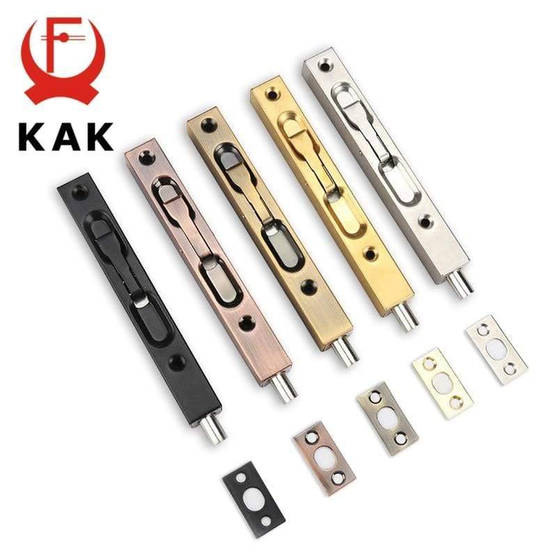 Planet Gates 15380303 4/6/8/10 Inch Stainless Steel Hidden Door Bolt Security Guard Door Latch Sliding Door Lock Bathroom Bolt Dust Proof Hardware