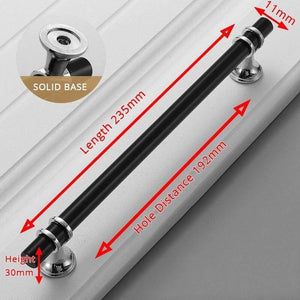 Planet Gates 15380306 Silver 192mm Zinc Alloy Black Gold Door Handles Pulls Furniture Handle Fashion Kitchen Cabinet Handles Solid Drawer Knobs Door Hardware