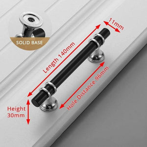 Planet Gates 15380306 Silver 96mm Zinc Alloy Black Gold Door Handles Pulls Furniture Handle Fashion Kitchen Cabinet Handles Solid Drawer Knobs Door Hardware