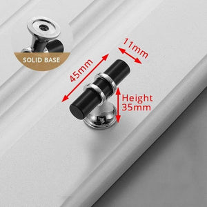Planet Gates 15380306 Silver Single hole Zinc Alloy Black Gold Door Handles Pulls Furniture Handle Fashion Kitchen Cabinet Handles Solid Drawer Knobs Door Hardware