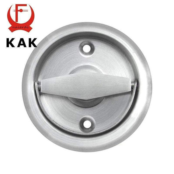 Planet Gates 15380306 Stainless Steel Recessed Invisible Cup Door Handle Privacy Hidden Door Locks Cabinet Pulls Fire Proof Disk Ring Handle