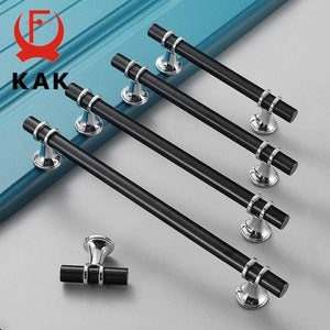 Planet Gates 15380306 Zinc Alloy Black Gold Door Handles Pulls Furniture Handle Fashion Kitchen Cabinet Handles Solid Drawer Knobs Door Hardware