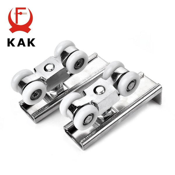 Planet Gates 15380308 Aluminum Alloy Sliding Door Rollers 50KG Bedroom Wood Door Hanging Wheels Meeting Room Wardrobe Door Roller Furniture Wheels