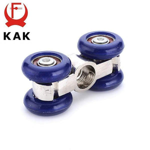 Planet Gates 15380308 Light Sliding Door Roller 4 Wheels Home Room Wood Door Hanging Wheels Rail Track Pulley Bear 30KG For Furniture Hardware