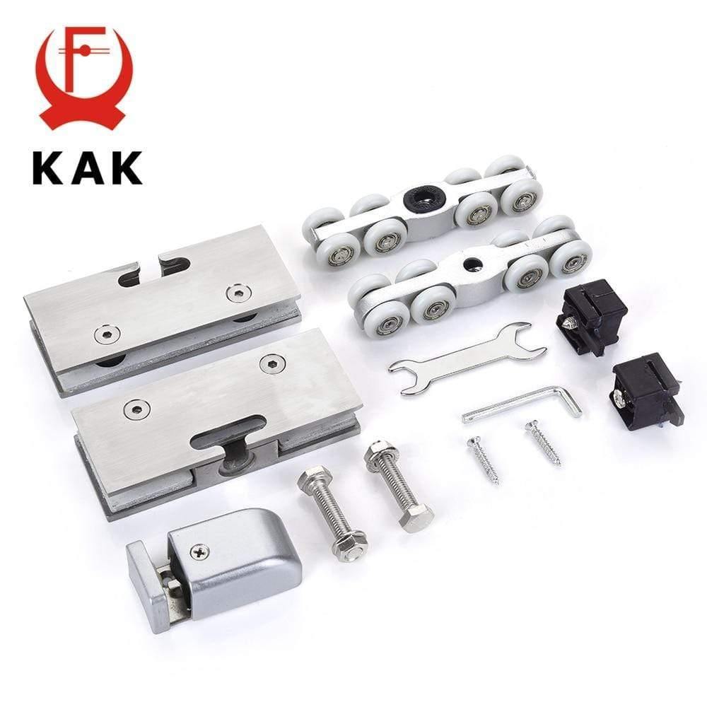 Planet Gates 15380308 Stainless Steel Glass Hanging Wheels 100KG Glass Sliding Door Rollers Bedroom Meeting Room Wardrobe Door Roller Wheels