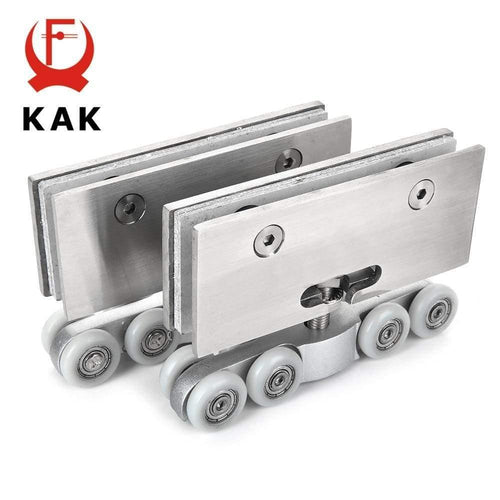 Planet Gates 15380308 Stainless Steel Glass Hanging Wheels 100KG Glass Sliding Door Rollers Bedroom Meeting Room Wardrobe Door Roller Wheels