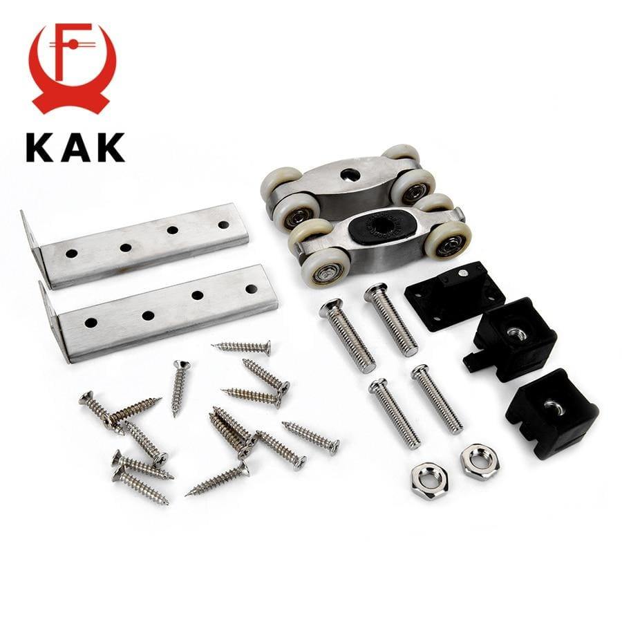 Planet Gates 15380308 Stainless Steel Sliding Door Rollers 80KG Bedroom Wood Door Hanging Wheels Meeting Room Wardrobe Door Roller Wheels